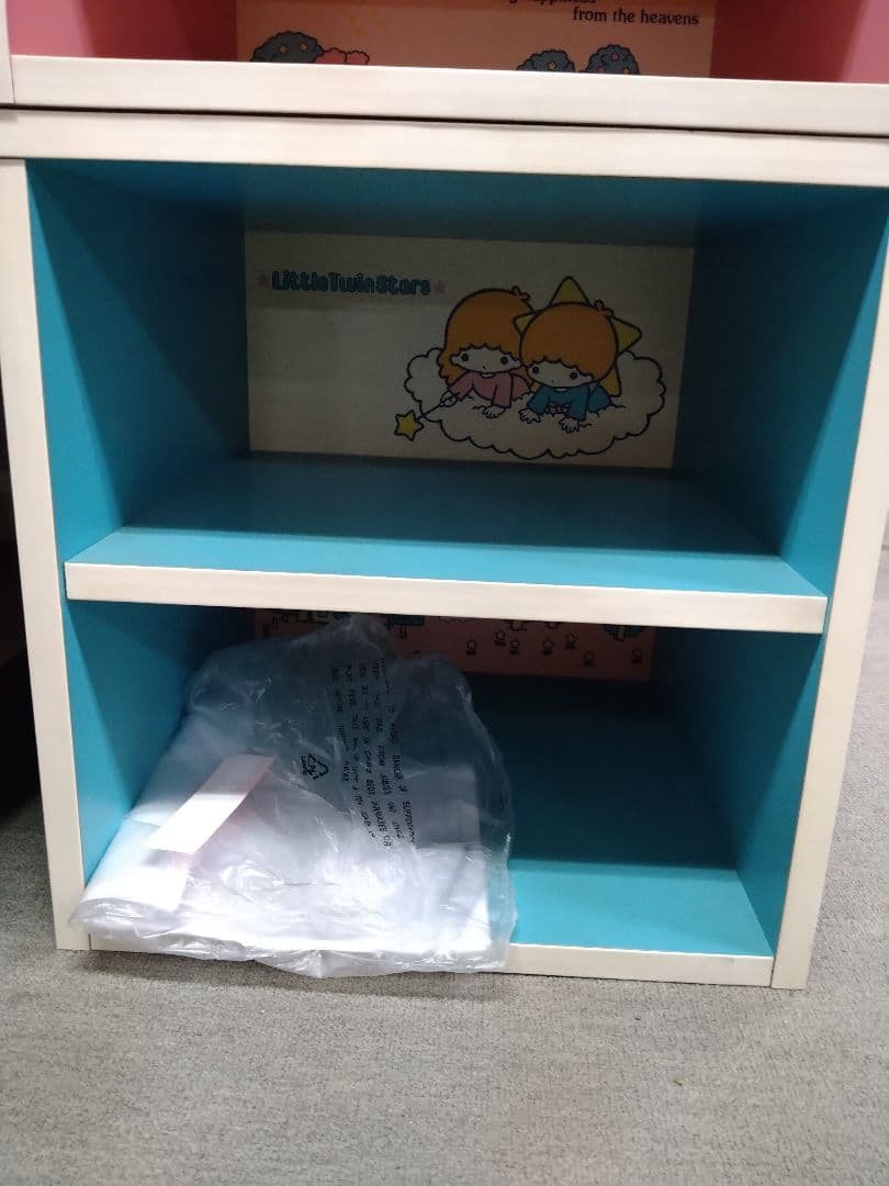 木製　くろがね　棚　キキララ　リトルツインスターズ　キューブボックス　飾り棚