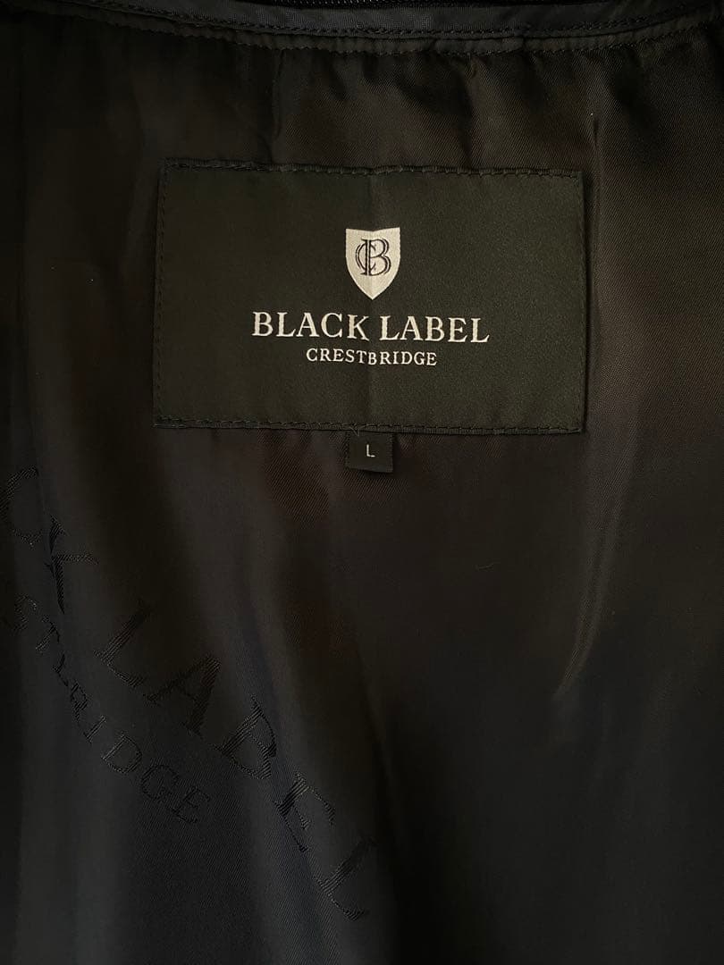 【超美品】ブラックレーベルクレストブリッジ ウールトレンチコート ライナー付