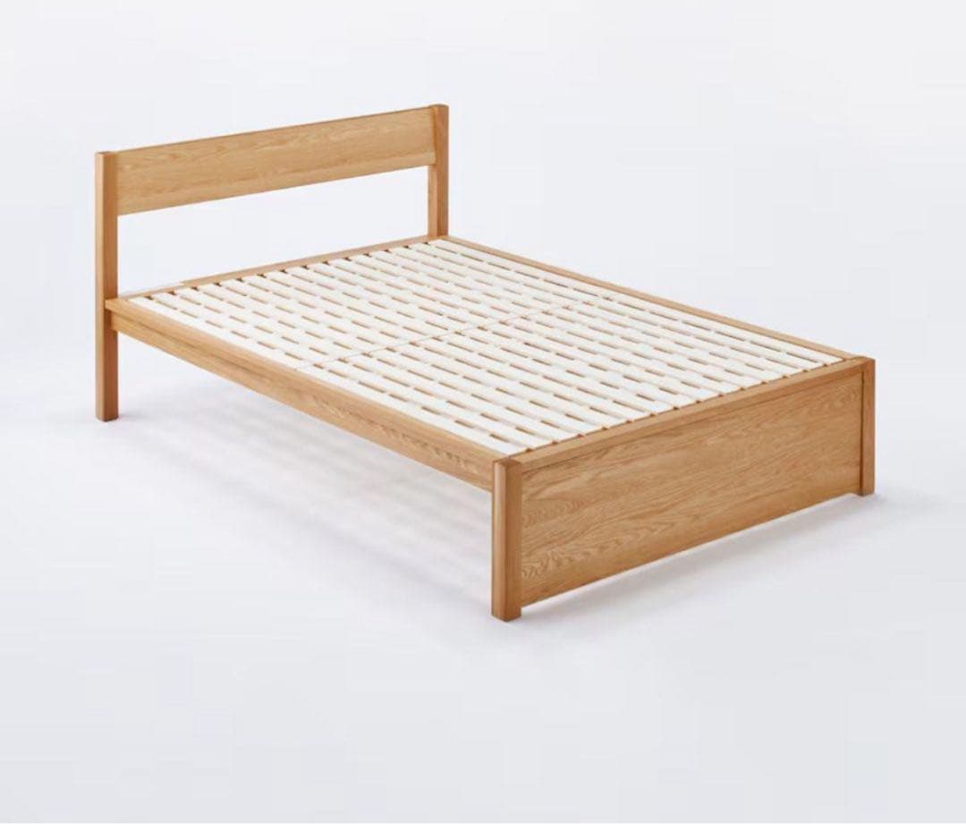 送料込みに変更、値引きしました❣️ 無印良品　木製クイーンサイズベッドフレーム