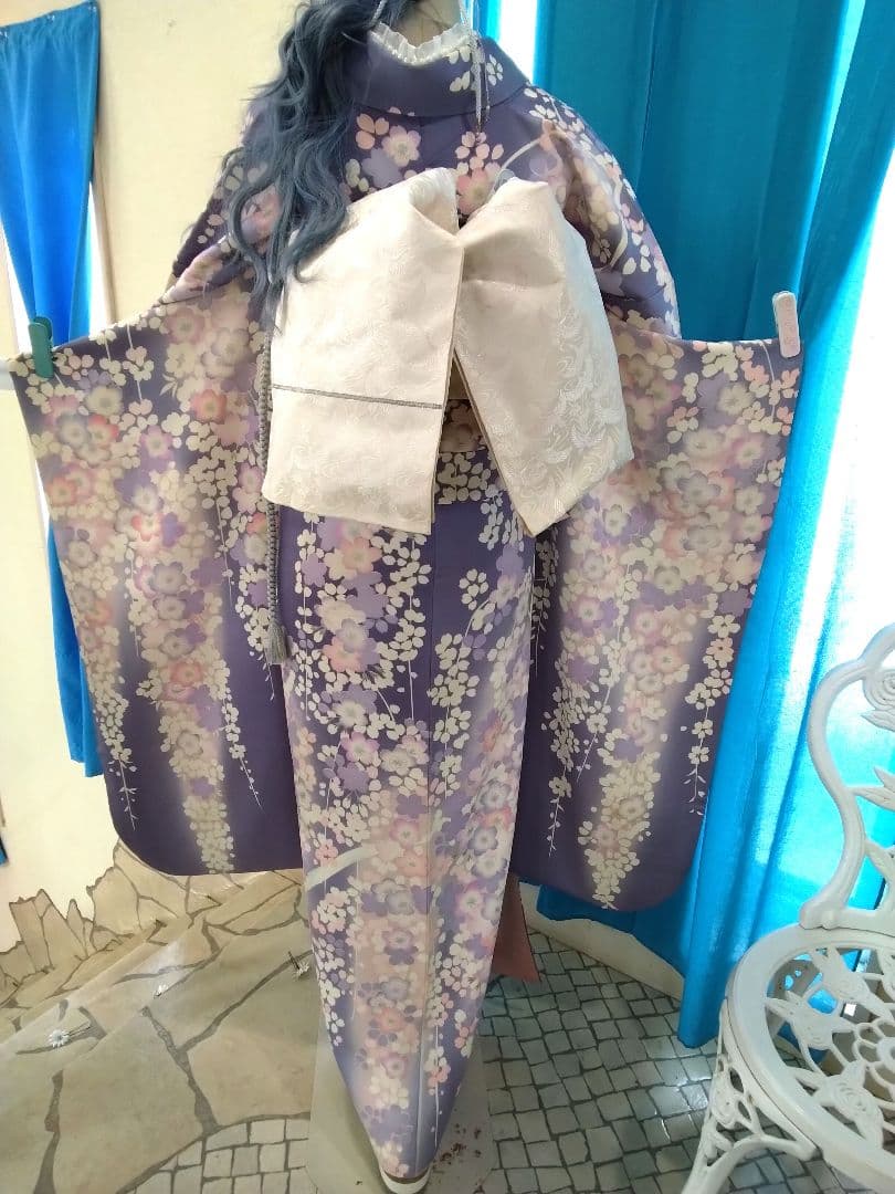 振袖フルセット、正絹京友禅、成人式、重ね衿、帯揚げ帯締め、京袋帯、長襦袢