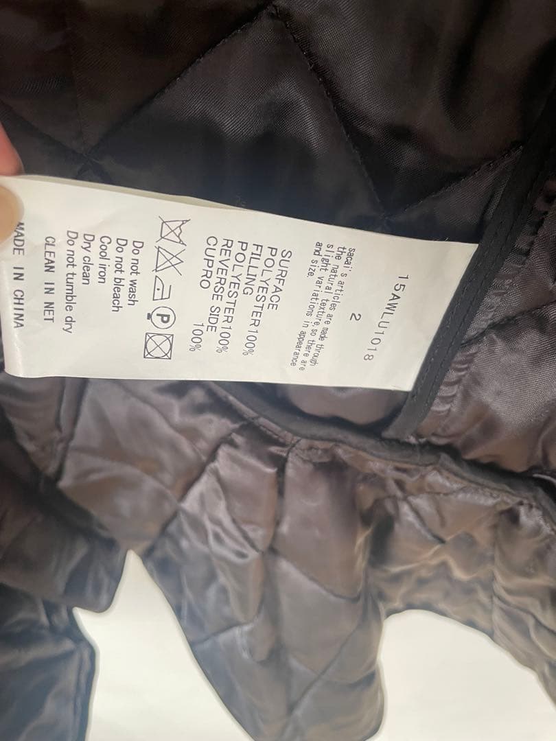 希少！sacai ファー付きレザーライダース