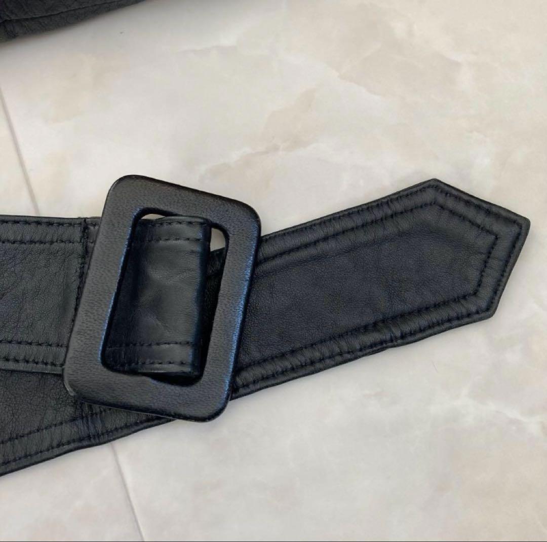 00s archive vintage ラムレザーダブルブレストコート y2k