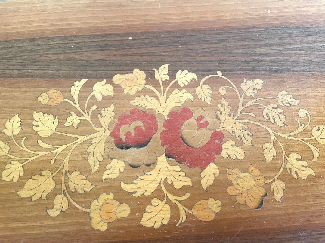 象嵌コンソールチェスト サイドチェスト サイドテーブル 電話台 猫脚 イタリア