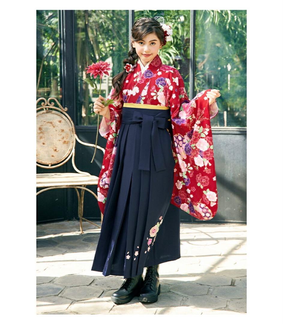 【新品】アリサナ 袴セット ジュニア 小学生 卒業式 女の子 150 簡単着付け