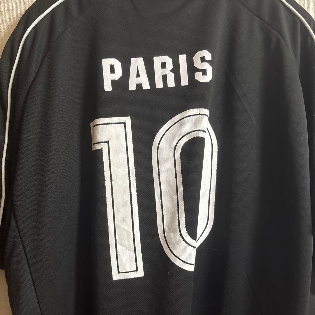 balenciaga サッカーシャツ 黒 PARIS 10