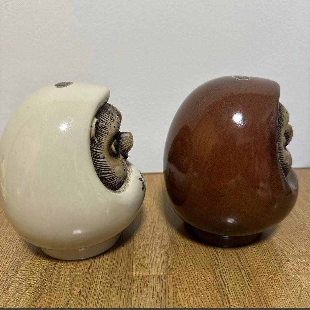 たぬき だるま 陶器 ダルマ 信楽焼 開運 置物 縁起物 セット