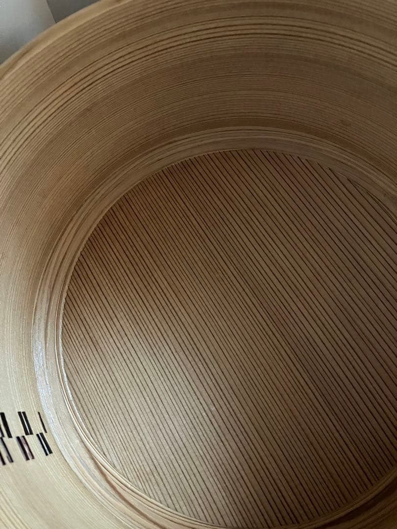 おひつ 3合 栗久 曲げわっぱ しゃもじ小付き 白木 秋田大館 新品未使用品