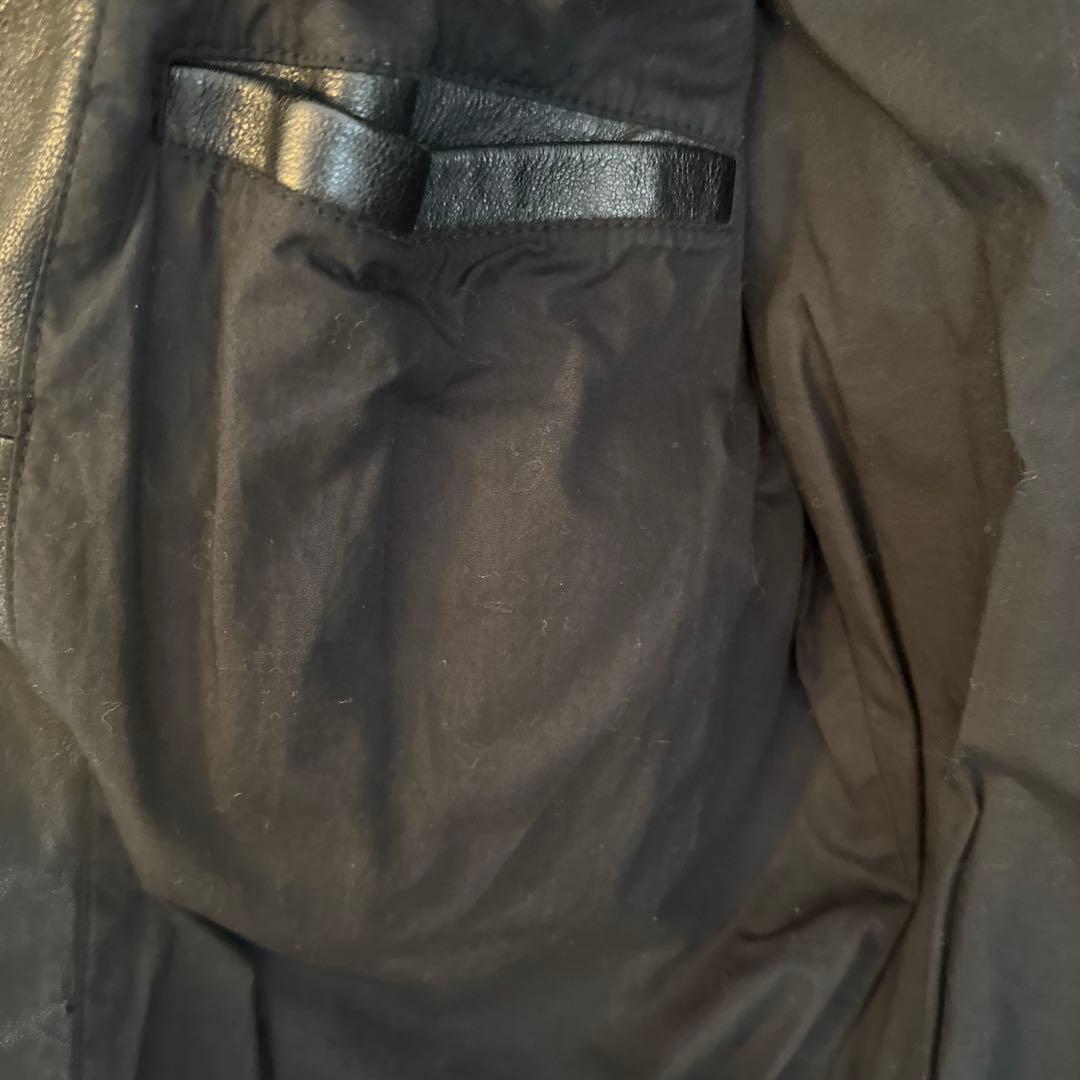 ナ*カ様 POLO レザージャケット 黒 フロントジッパー