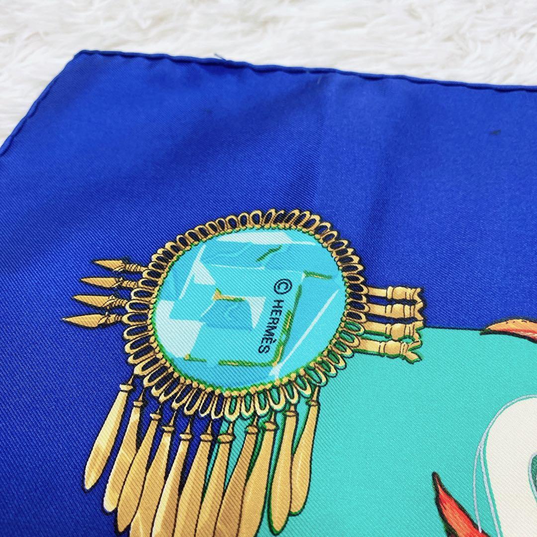 HERMES エルメス　スカーフ　カレ90 メキシコ　シルク　タグあり