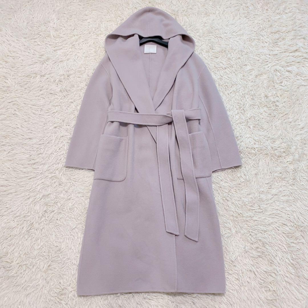 【人気】ガリャルダガランテ ウールリバーロングコート ベルト マキシ丈 定価6万