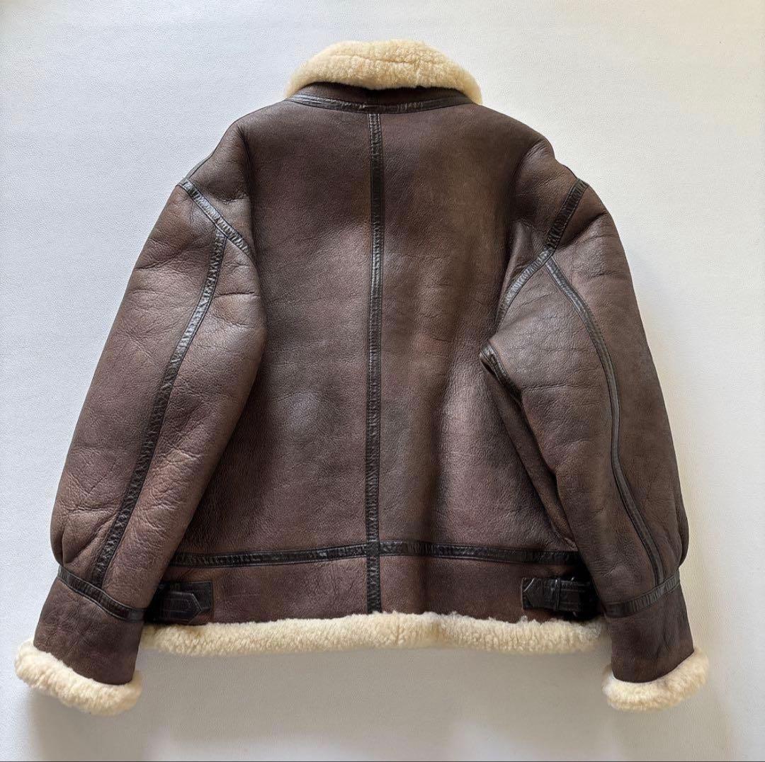 B-3リアルムートン　レザージャケット