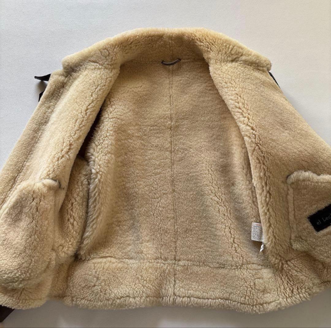 B-3リアルムートン　レザージャケット