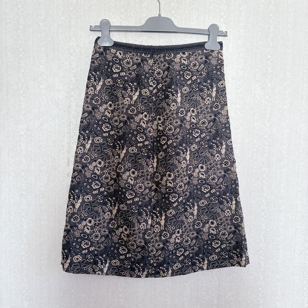【希少】mina perhonen celebrate 総刺繍 スカート 日本製