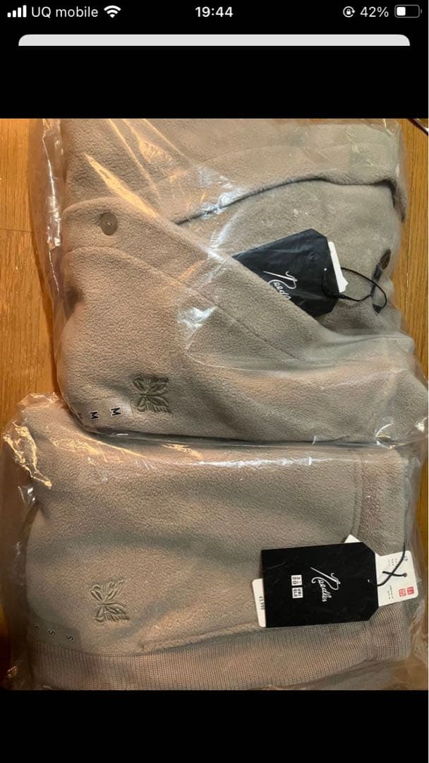 ユニクロ needles ニードルス フリースセットアップ上M、下Sサイズ