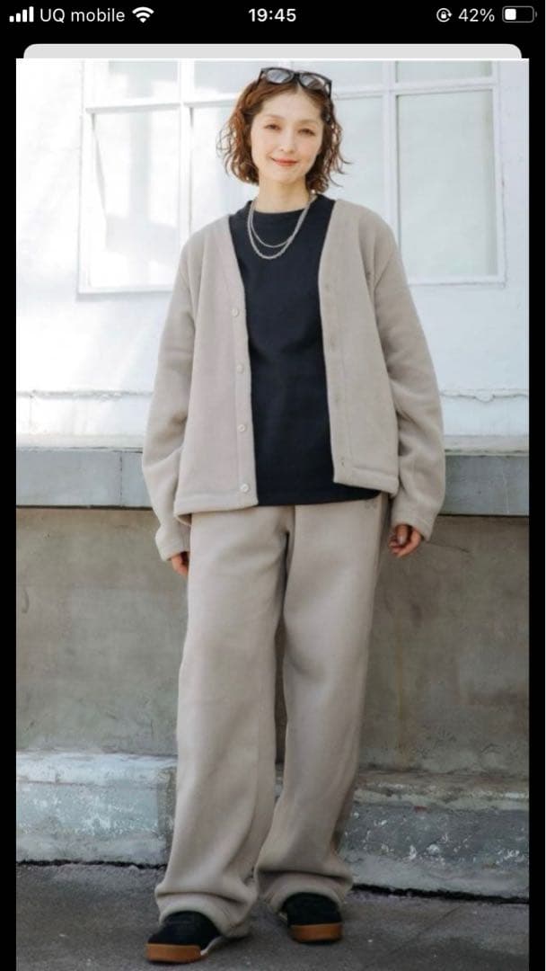 ユニクロ needles ニードルス フリースセットアップ上M、下Sサイズ