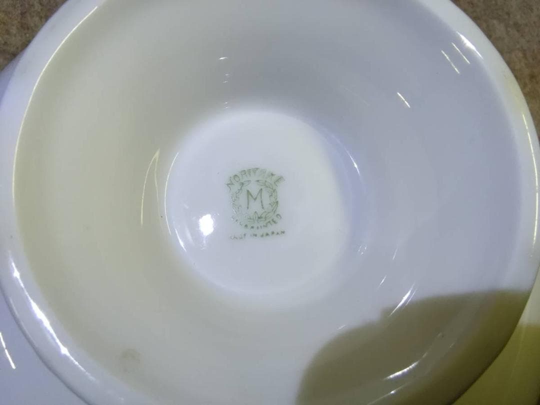 オールドノリタケ　アールデコ　果樹園の図　美しい菓子皿　M－JAPAN印