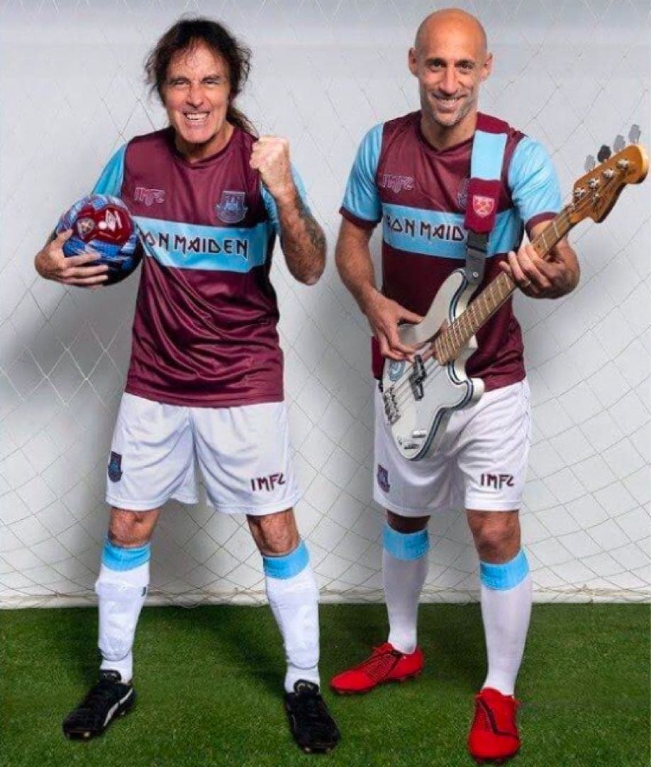 Iron Maiden x West Ham コラボ ユニフォーム Ｌ