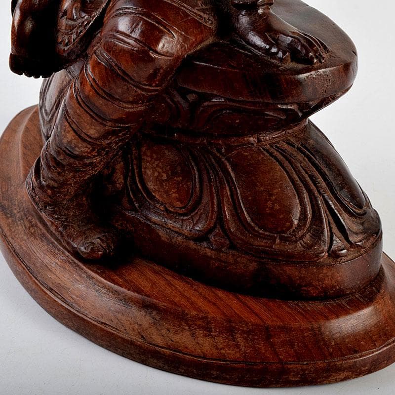 仏教美術　木彫　パールバティ像　置物　N　8904