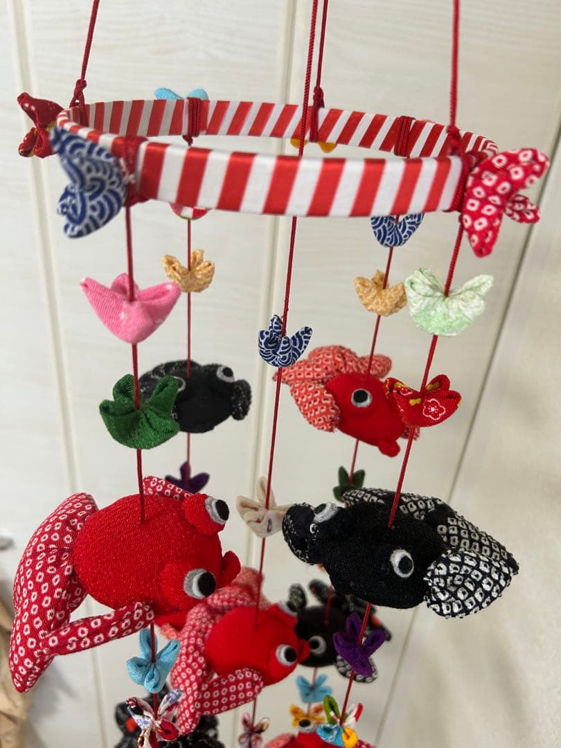 金魚の吊り飾り　吊るし飾り　吊るし雛　さげもん　ハンドメイド