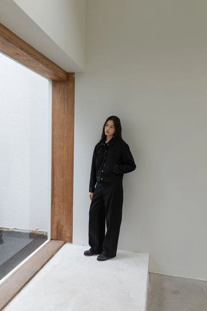 【未使用品】loom black jeans m(long)