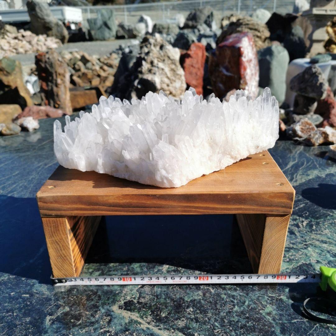 水晶クラスター　5.4キロ　鑑賞石　天然石　置物　オブジェ　インテリア　鉱物