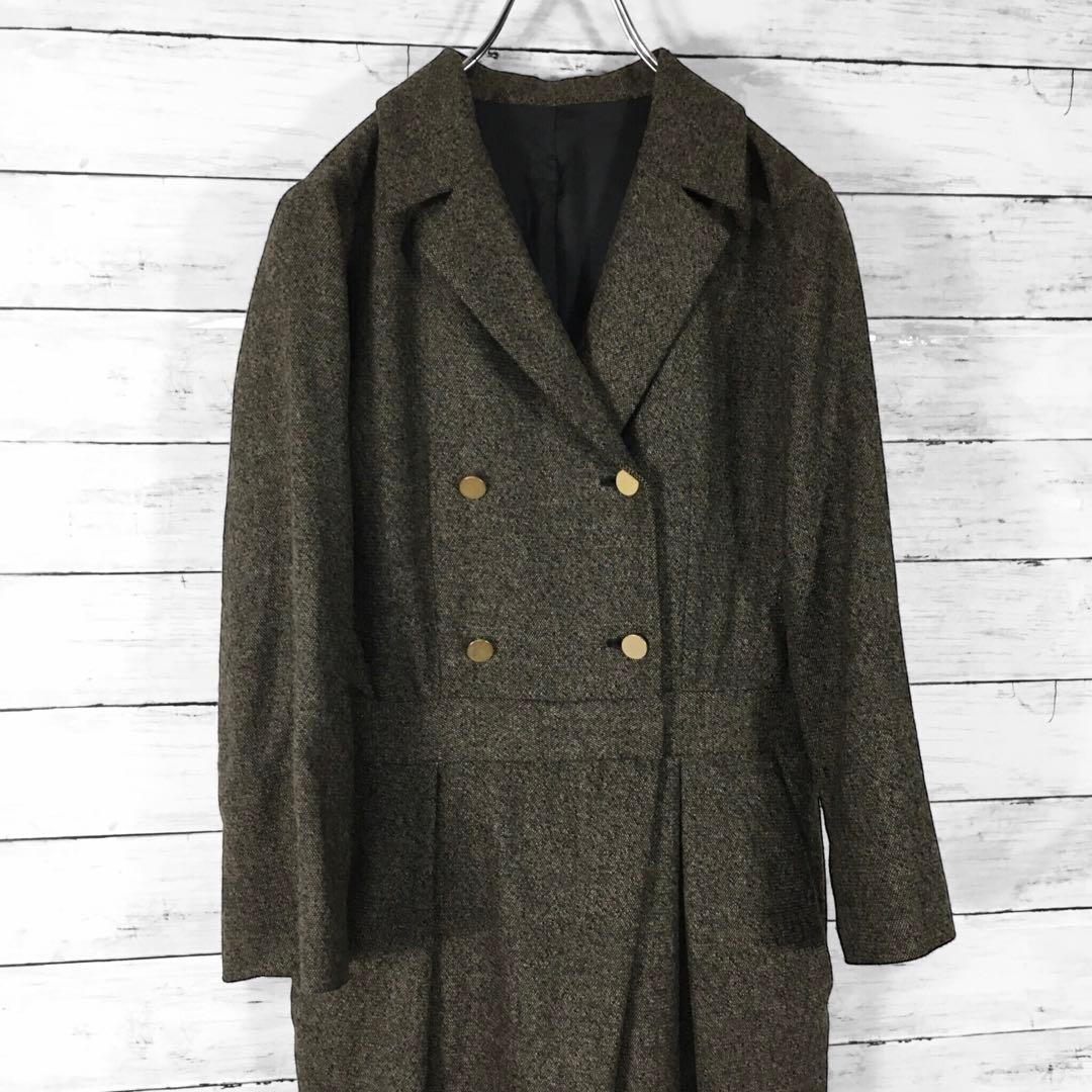 美品！ ヴェルメイユパーイエナ ダブル ツイードオールインワン つなぎ 38