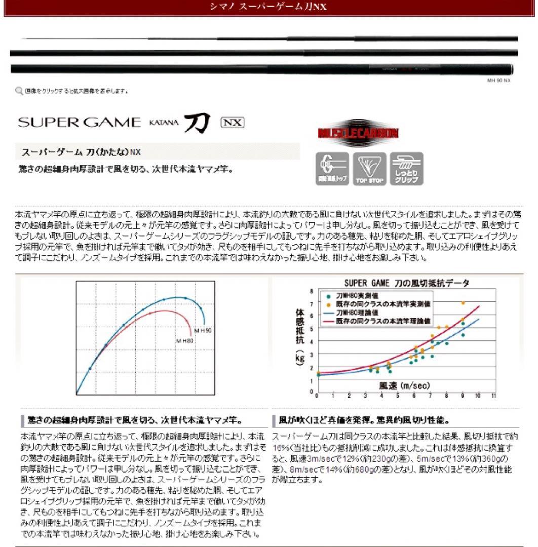 シマノ SUPER GAME 刀(KATANA) MH80 NX
