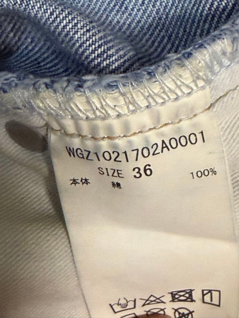 ウィムガゼット　whim gazette ラインカーブDENIM インディゴ36