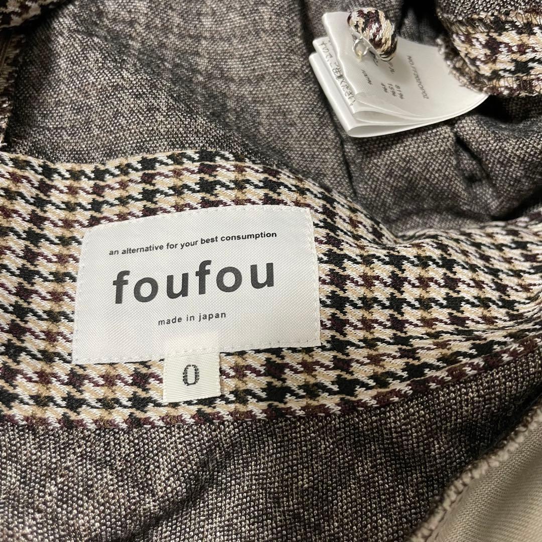 foufou チェックワンピース　千鳥 ワンピース