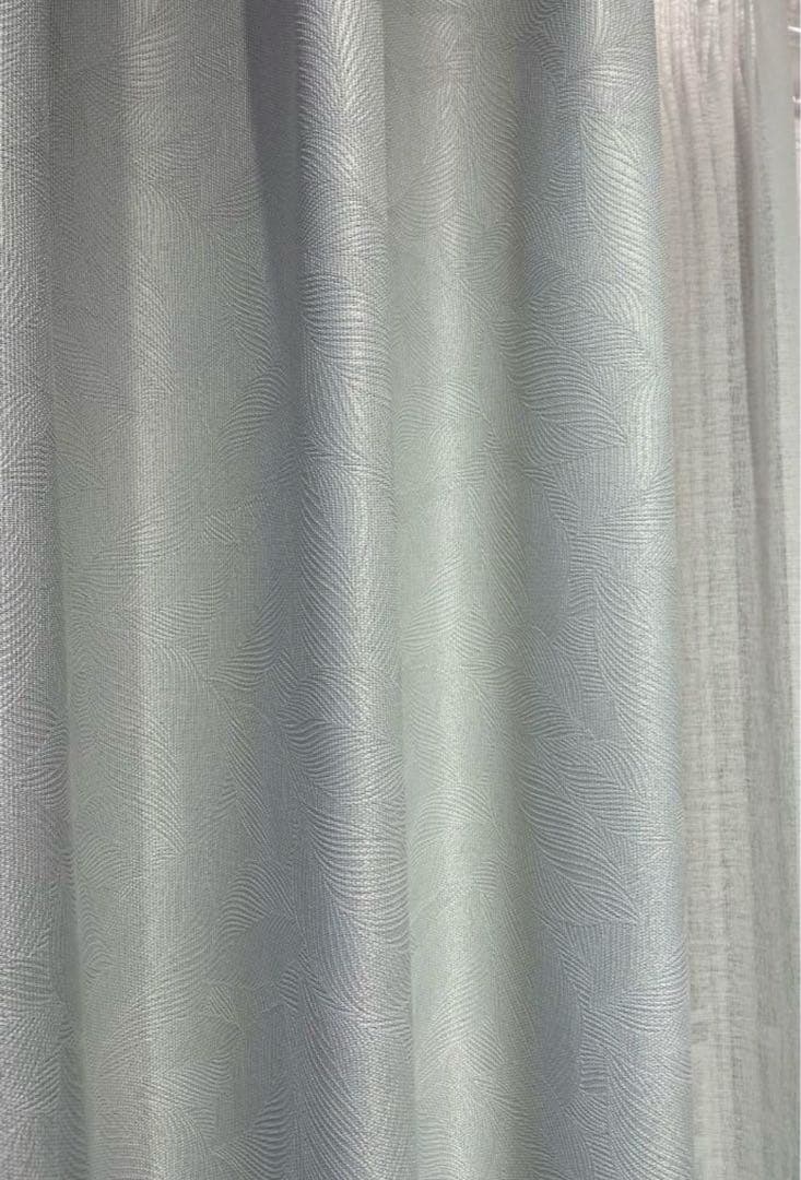 KEYUCAカーテン 腰窓 W2700×H1710 ドレープ＆レース 形状記憶