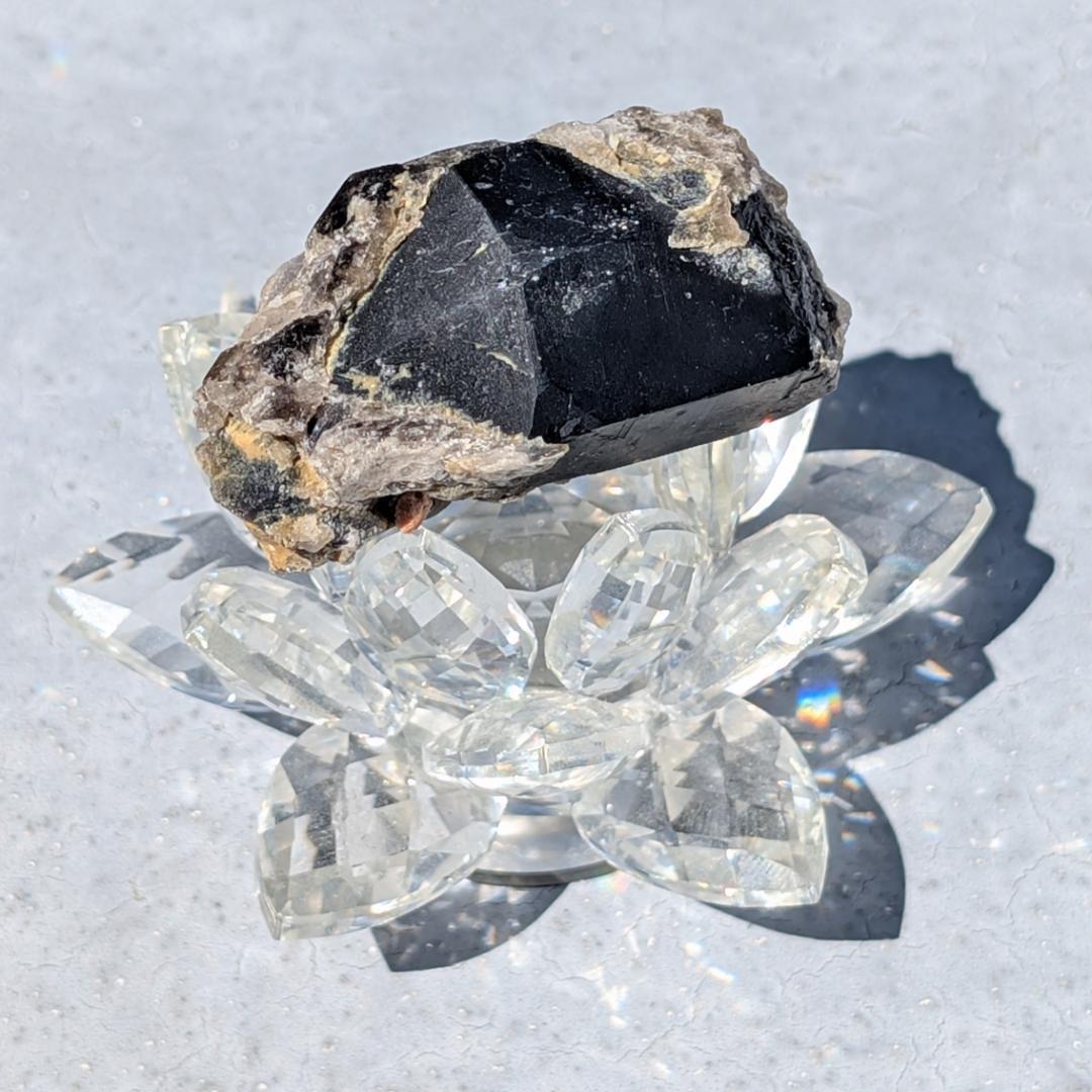 一点物 ドリーム モリオン 原石 山東省産 黒水晶 58g お守り天然石 ギフト