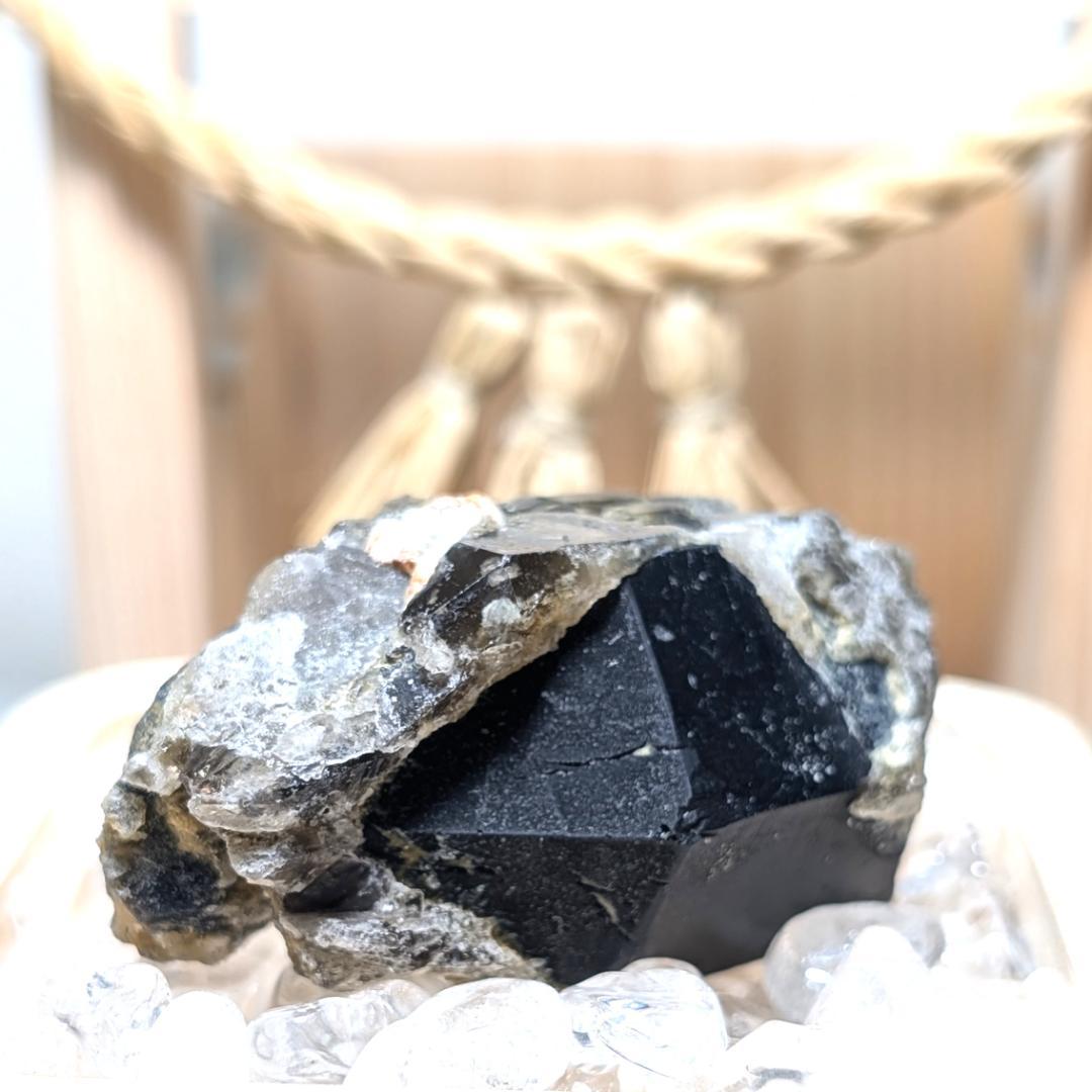 一点物 ドリーム モリオン 原石 山東省産 黒水晶 58g お守り天然石 ギフト