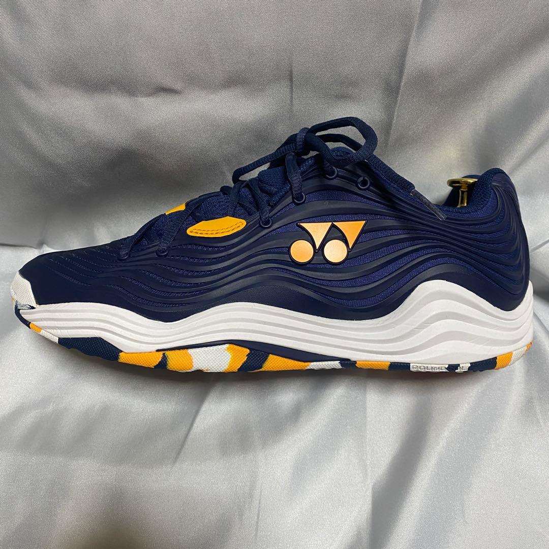 YONEX ヨネックス　27cm テニスシューズ フュージョンレブ5 ネイビー