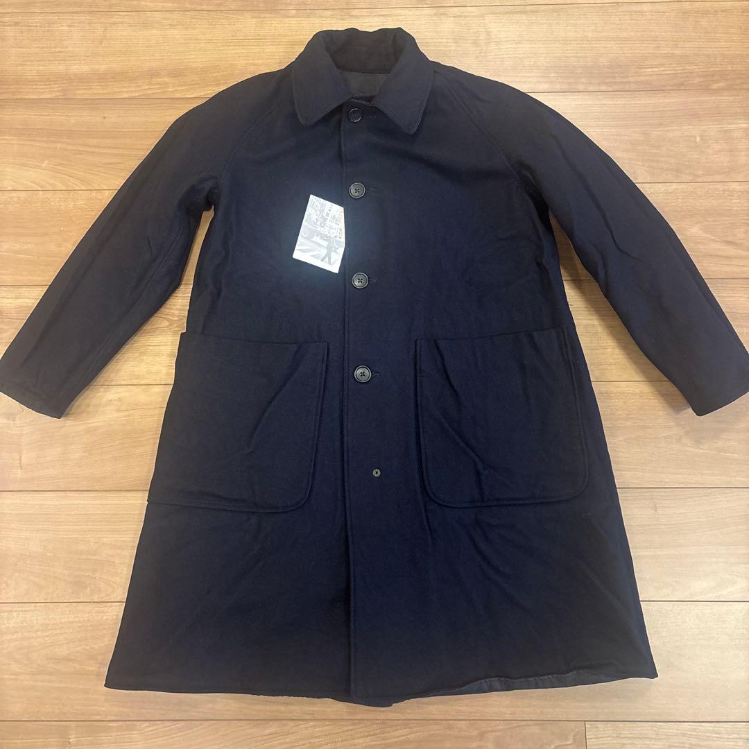 【新品】 ENGINEEREDGARMENTS リバーシブルコート ネイビーXS