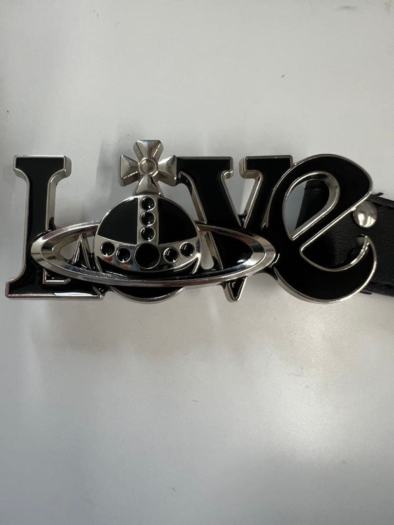 LOVEデザイン ベルト Vivienne Westwoodブラック