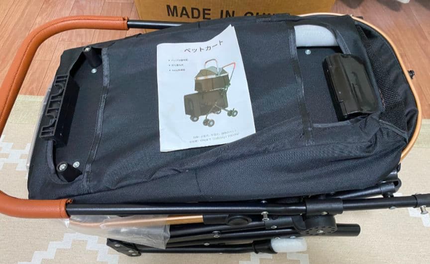 101ペットカート 分離型 ダブルデッカー 折りたたみ式 カート前輪360°回転