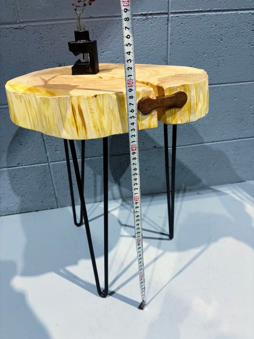 輪切りサイドテーブル　コーヒーテーブル　ナイトテーブル　観葉植物置き台
