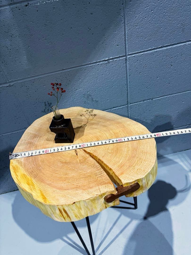 輪切りサイドテーブル　コーヒーテーブル　ナイトテーブル　観葉植物置き台