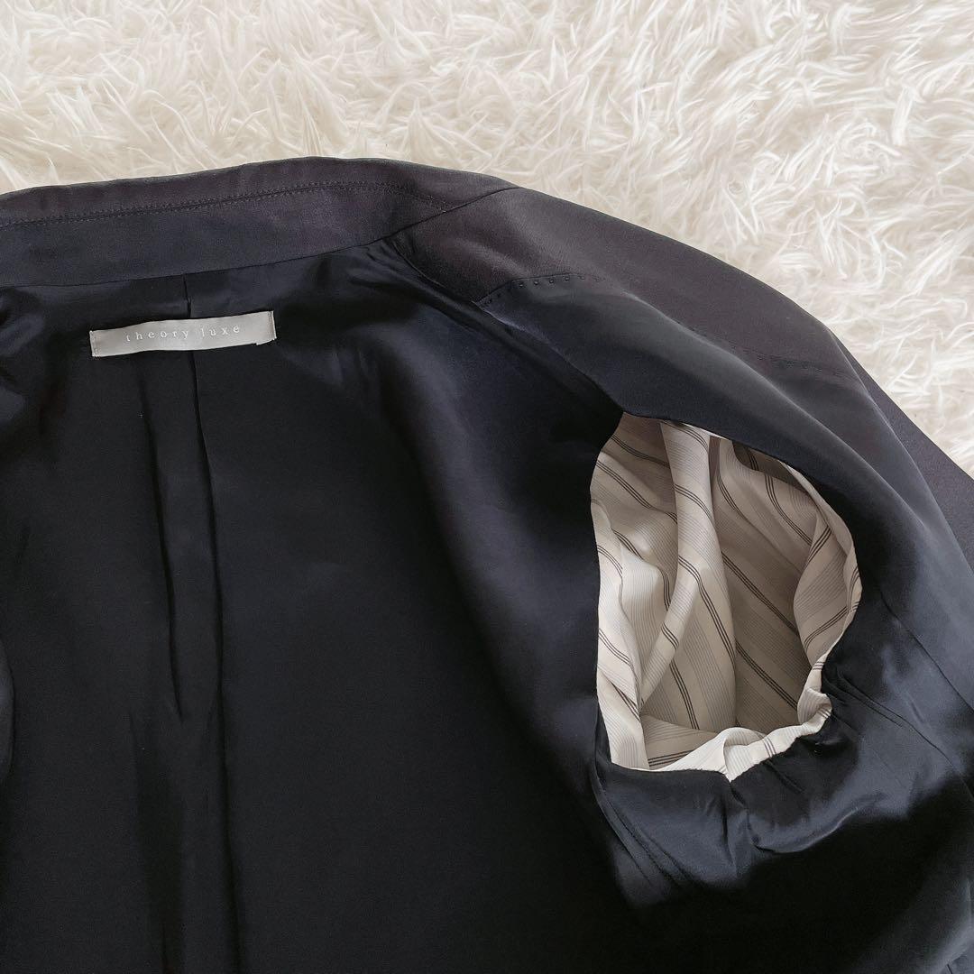 希少✨【セオリーリュクス】テーラードジャケットパンツスーツセットアップ ネイビー