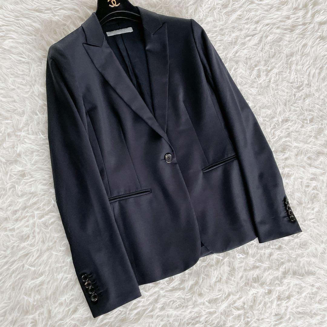希少✨【セオリーリュクス】テーラードジャケットパンツスーツセットアップ ネイビー