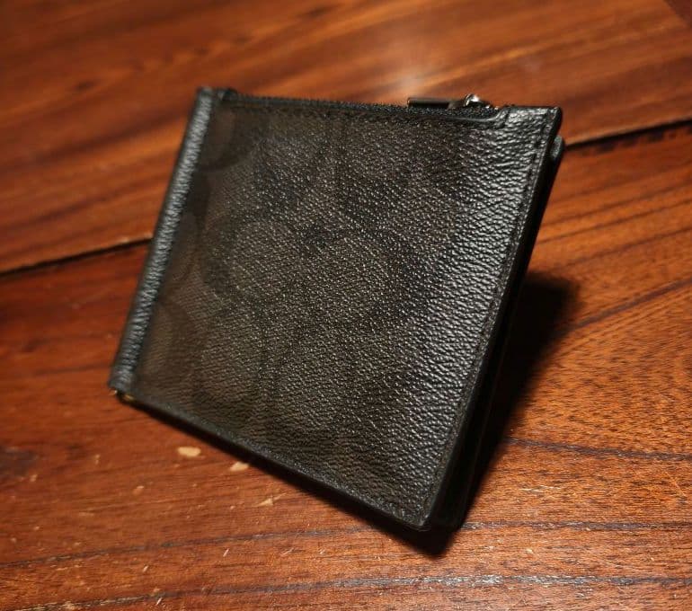 COACH マネー クリップ ジップ ウォレット シグネチャー【未使用】