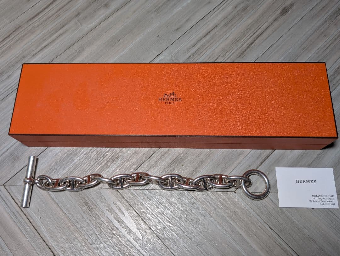 HERMES エルメス シェーヌダンクル TGM 12コマ ブレスレット