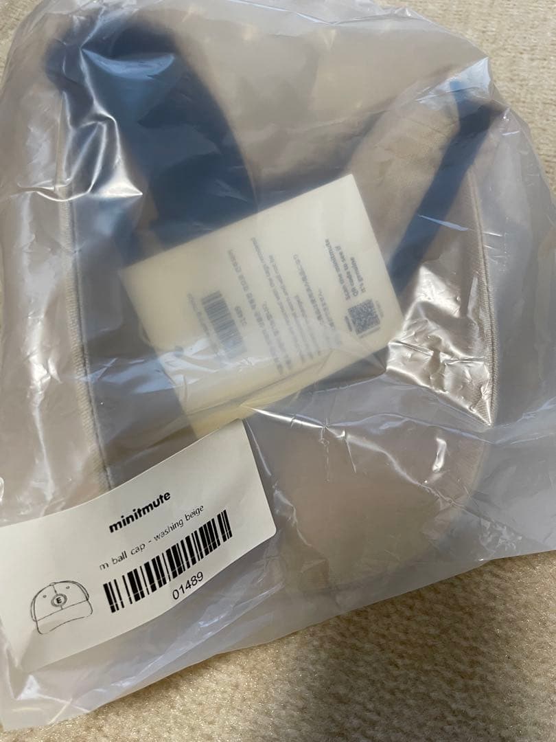 新品未使用【minitmute】M ボールキャップ　ベージュ