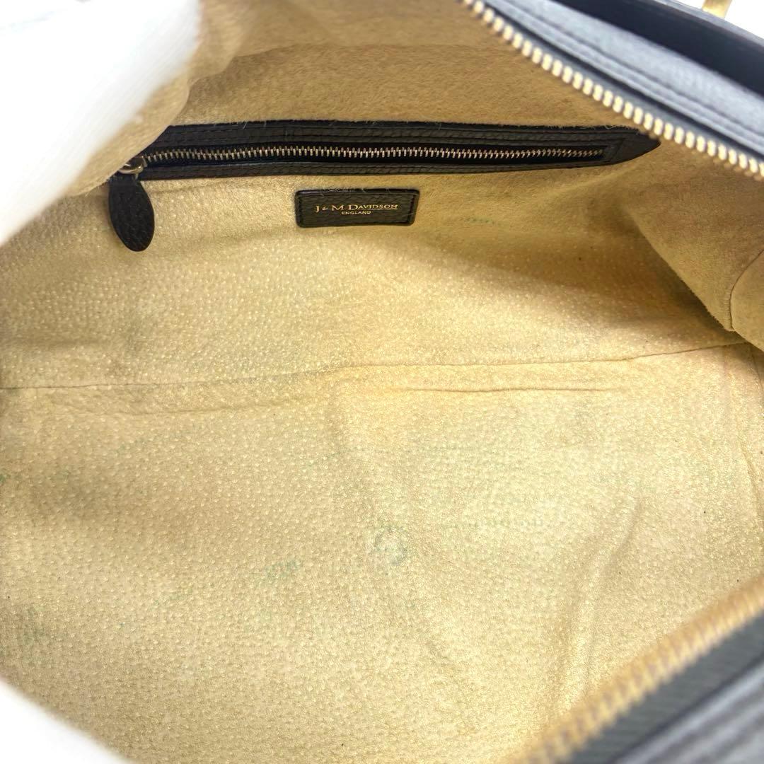 美品　J＆M DAVIDSON　ミニミア　ボストン　トートバッグ　レザー　黒