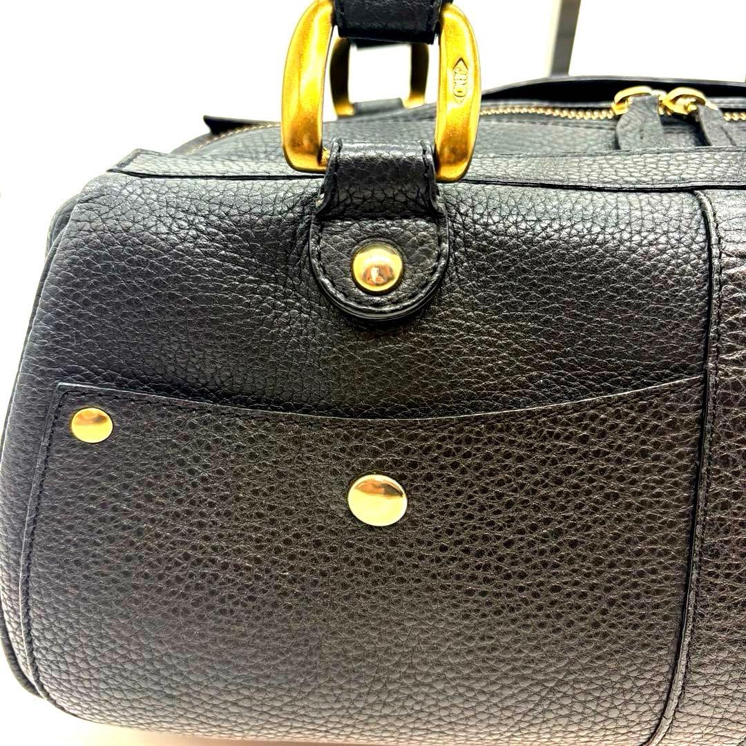 美品　J＆M DAVIDSON　ミニミア　ボストン　トートバッグ　レザー　黒