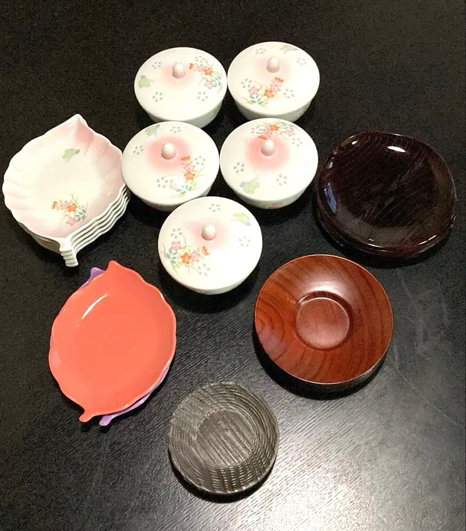 ★送料込★【有田焼・茶器フルセット】✰︎蓋付湯呑 銘々皿 茶たく✰︎28点セット