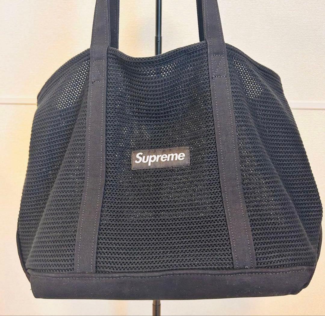 シュプリームトートバック(ブラック) Supreme