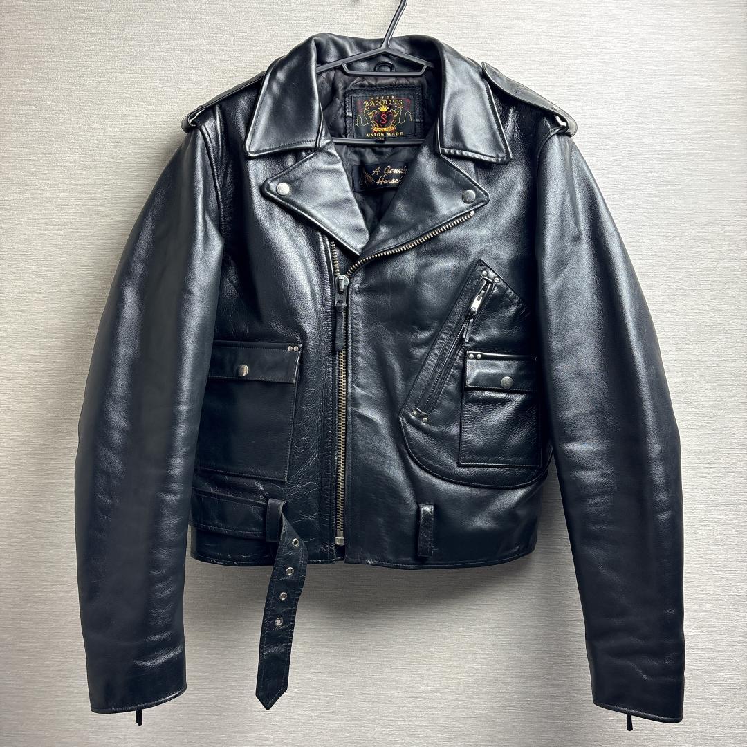 archive 馬革 ホースハイド ダブルライダース レザージャケット 40