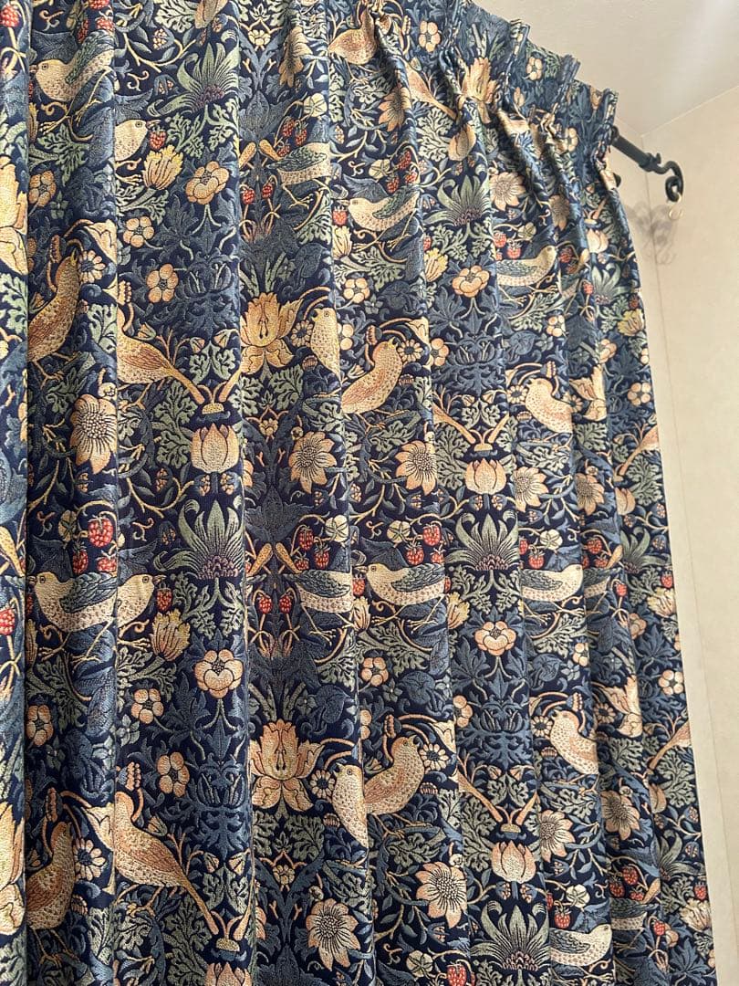 ウィリアム・モリス 川島織物セルコン ドレープカーテン