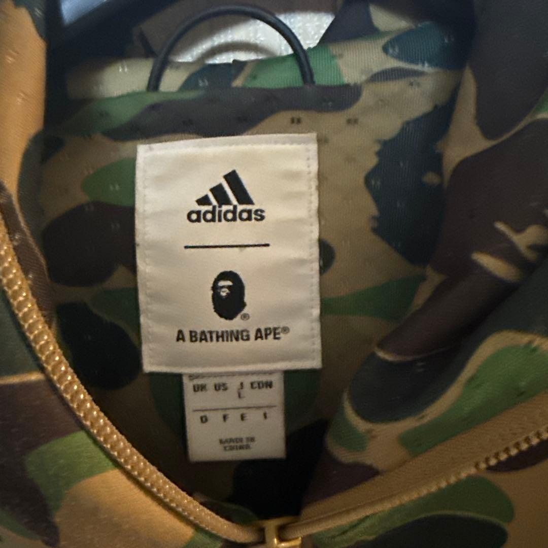 adidas A BATHING APE 迷彩パーカー Oサイズ